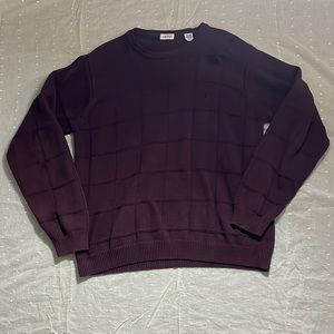 IZOD dark red sweater size L